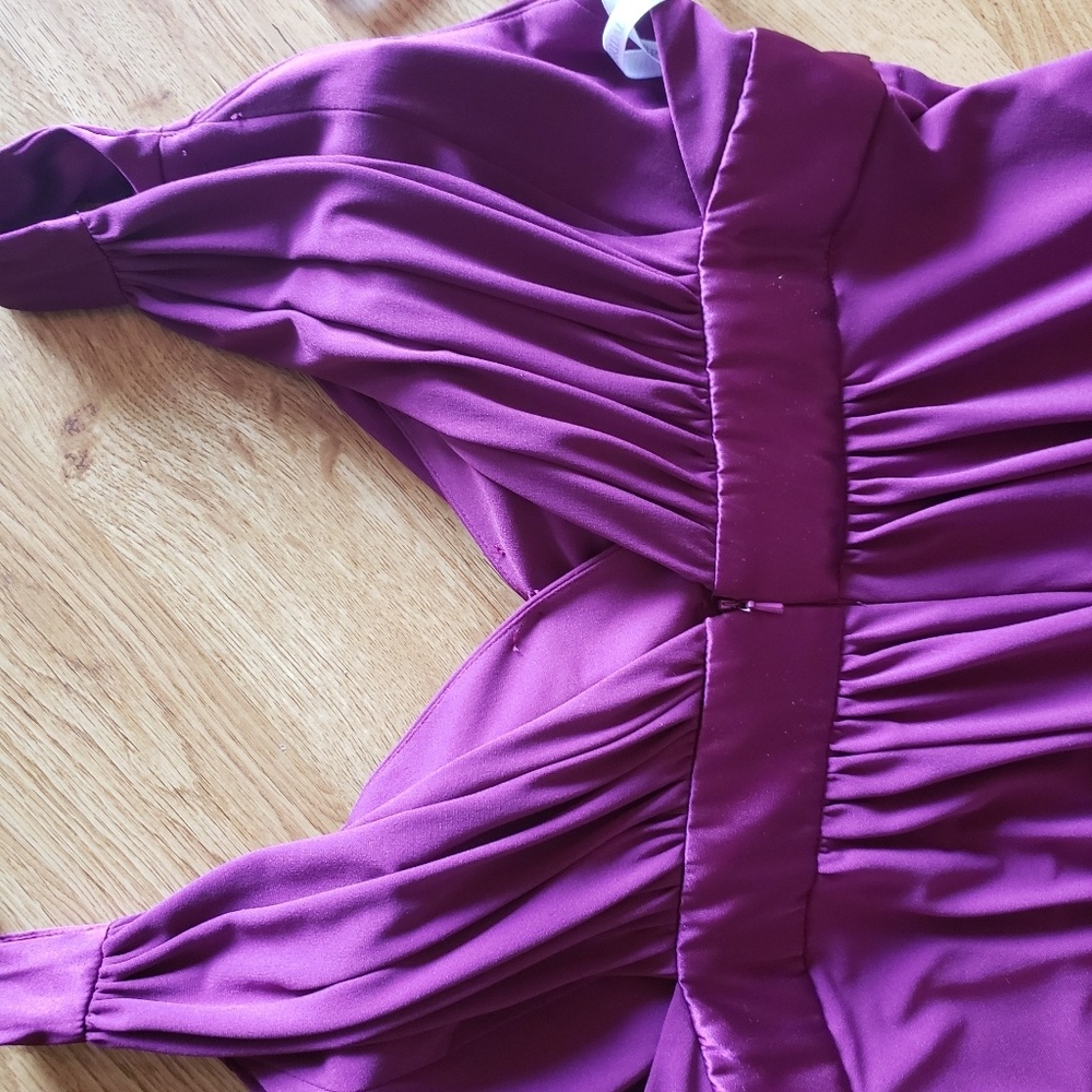 David's bridal purple bridesmaid dress